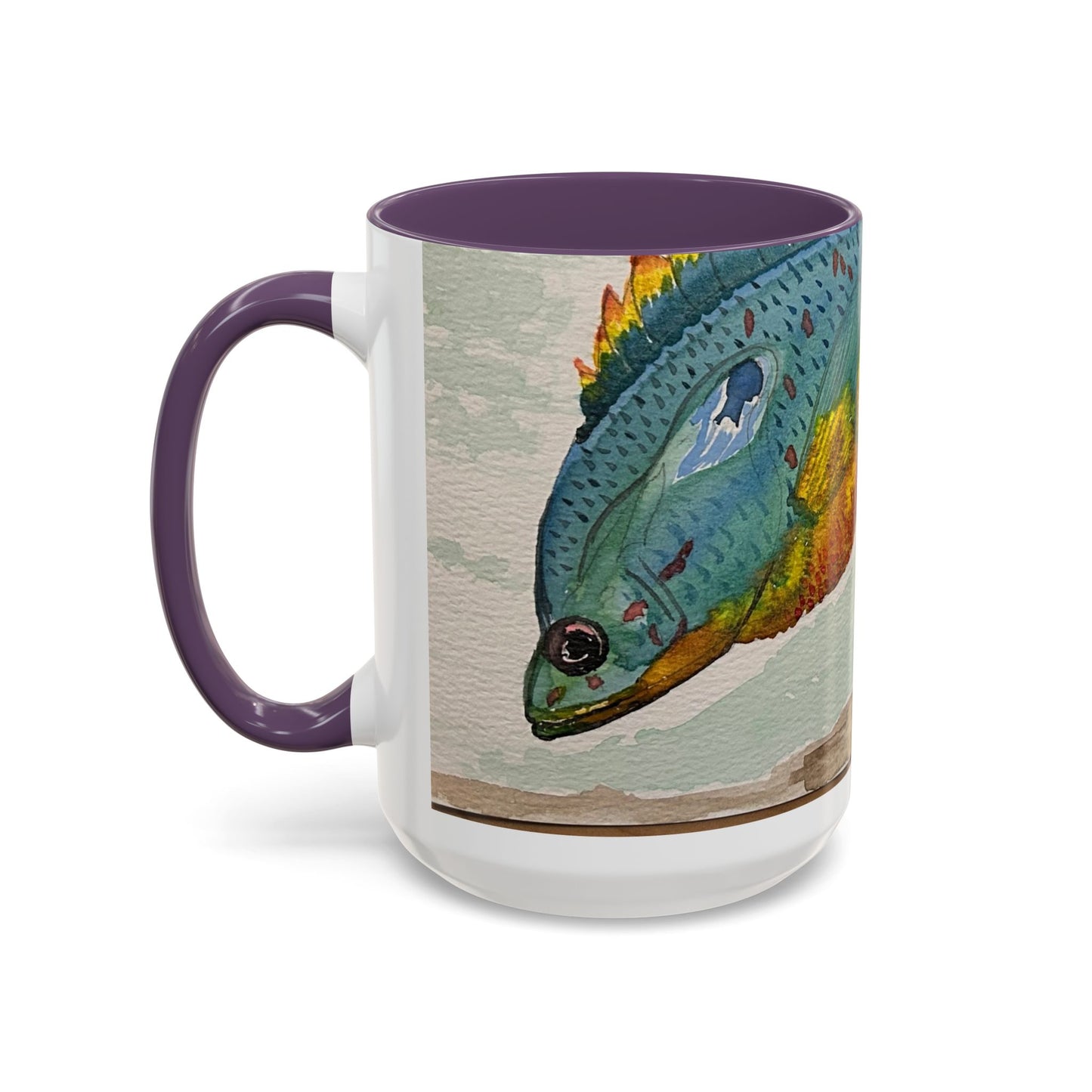 Texas Sunfish Accent Coffee Mug — Fishing Lake Lover Gift