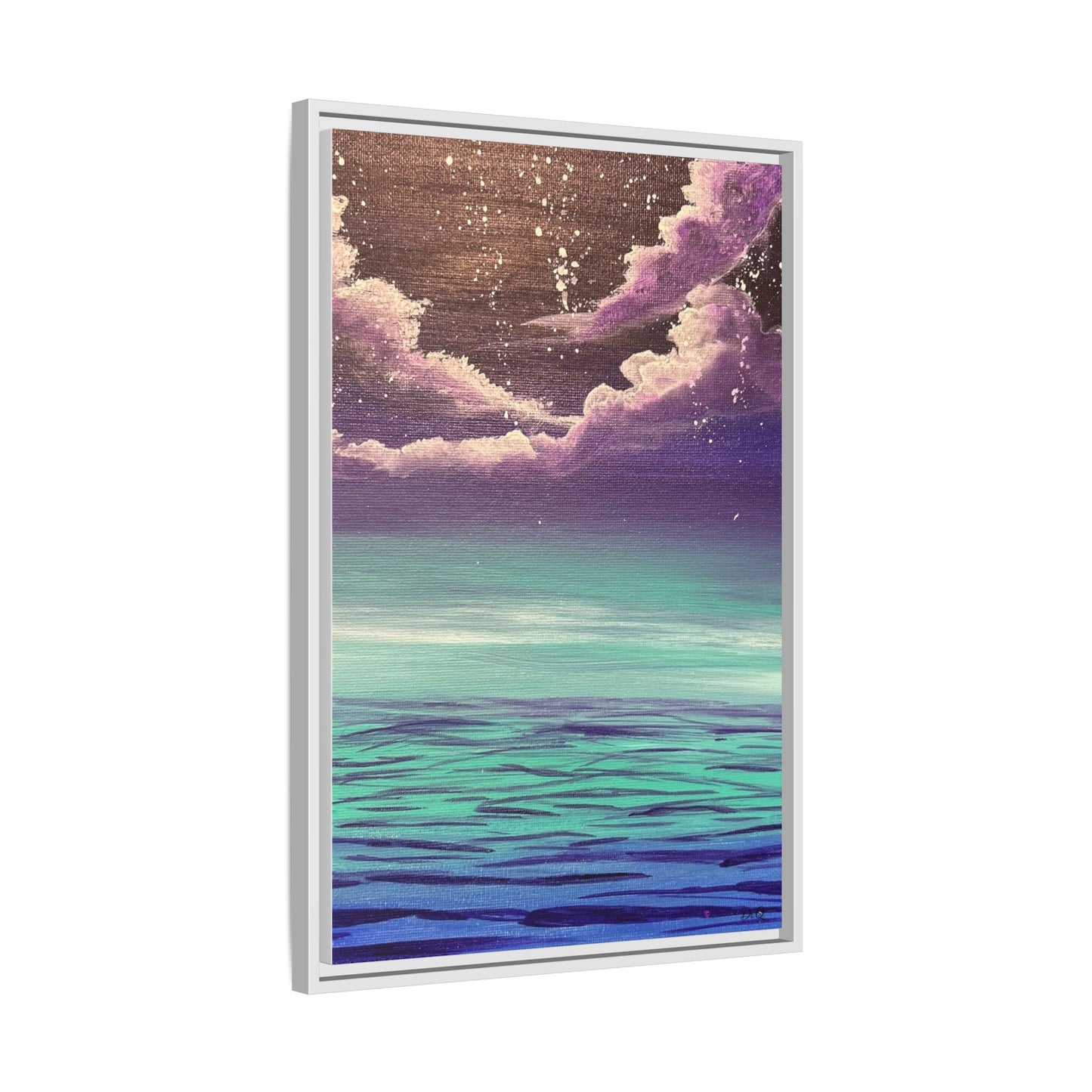 Night Sky Matte Canvas, Framed (Multi-color)