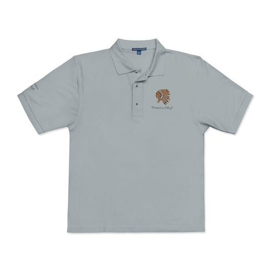 Forever a Saranac Chief - Stylish Unisex Embroidered Polo Shirt - Perfect for Casual Outings, Gift for Friends, Summer Events, Father's Day & Workwear