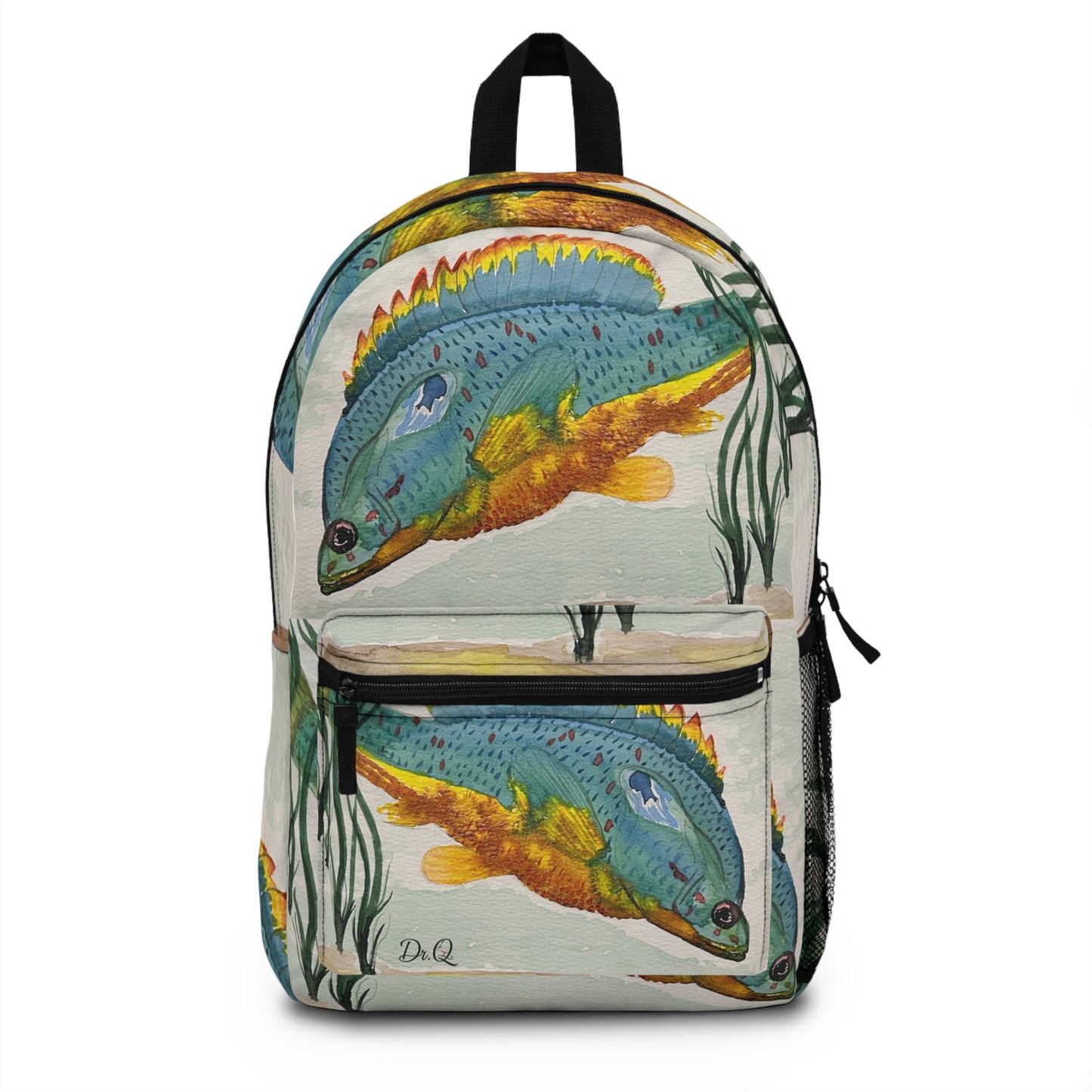 Colorful "Texas Sunfish" Themed Backpack for Nature Lovers and Adventurers