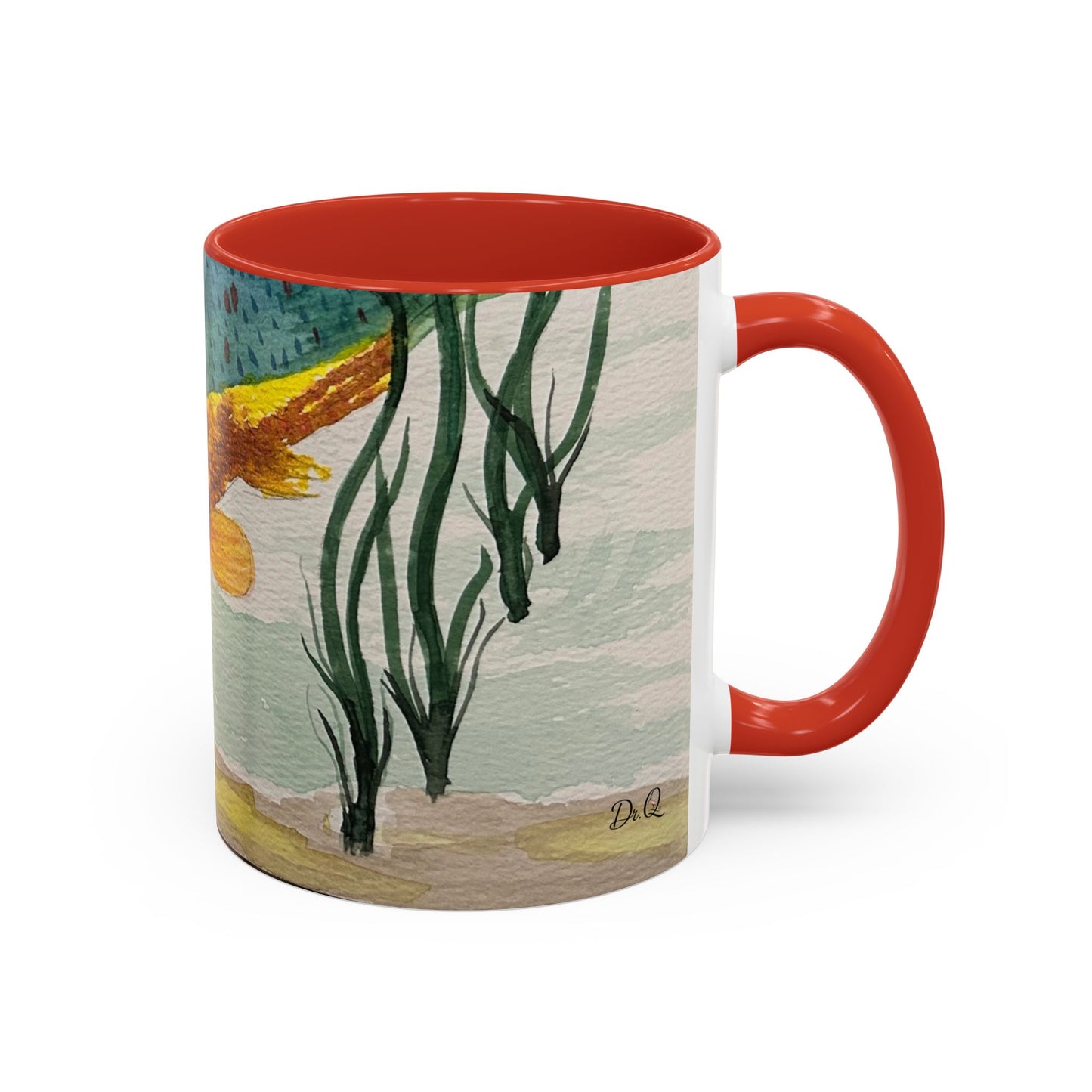 Texas Sunfish Accent Coffee Mug — Fishing Lake Lover Gift