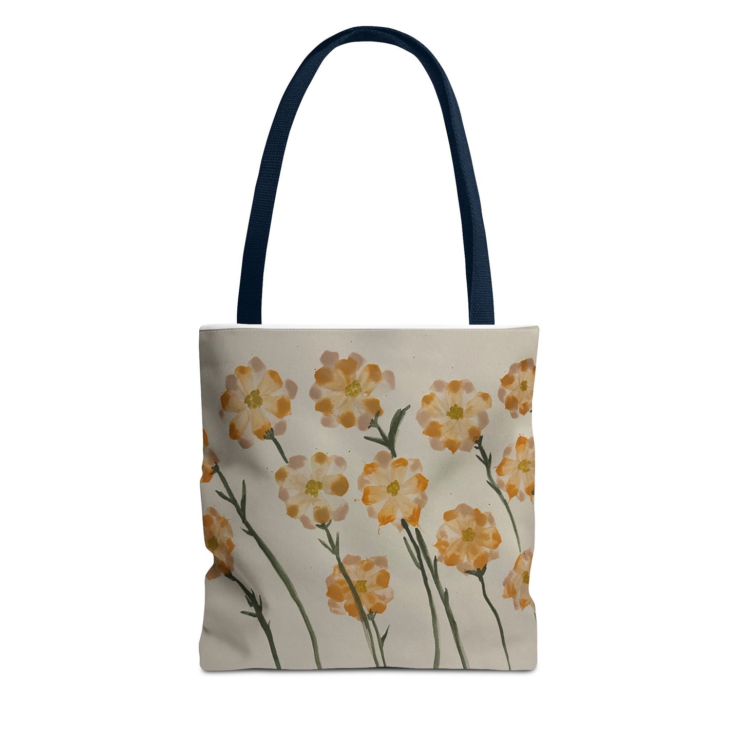 Yellow Orange Flowers Tote Bag (AOP)