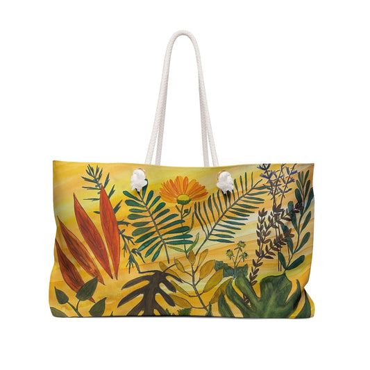 "Tropical Botanicals & Herbs" Weekender Bag
