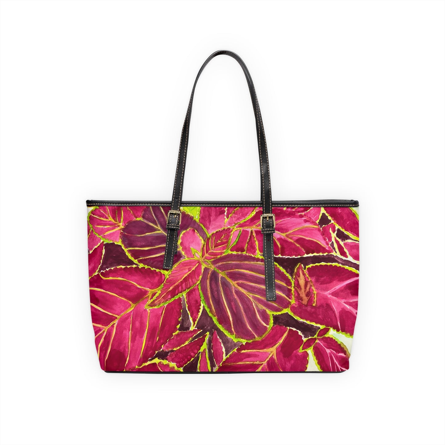 Beautiful Coleus PU Leather Shoulder Bag