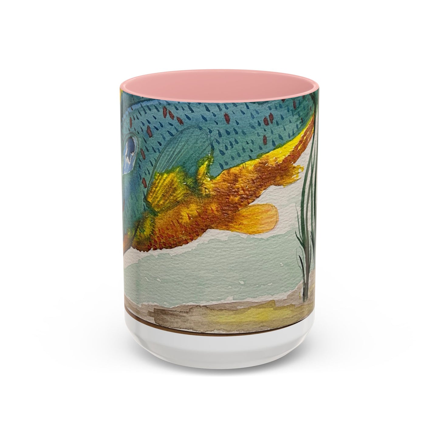 Texas Sunfish Accent Coffee Mug — Fishing Lake Lover Gift