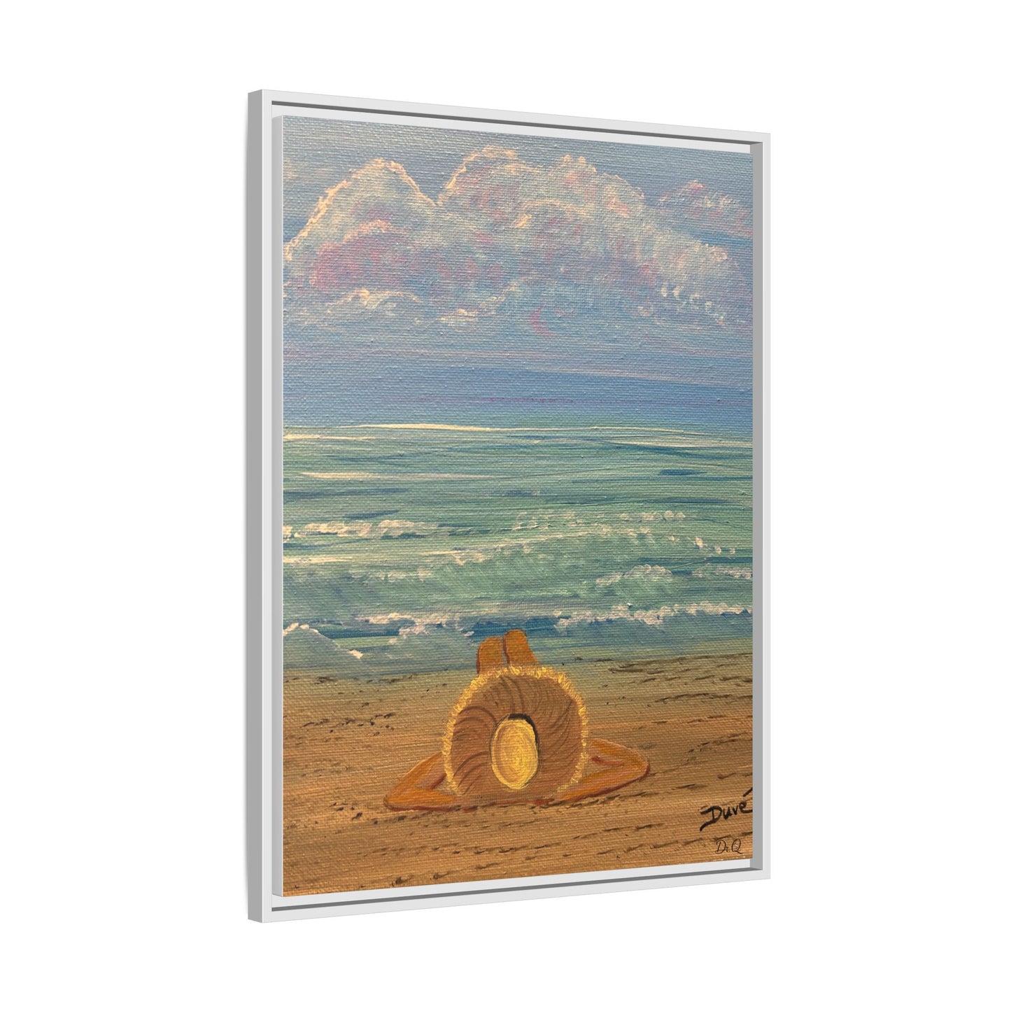 Canvas Print - 'Golden Rays' Beach Print