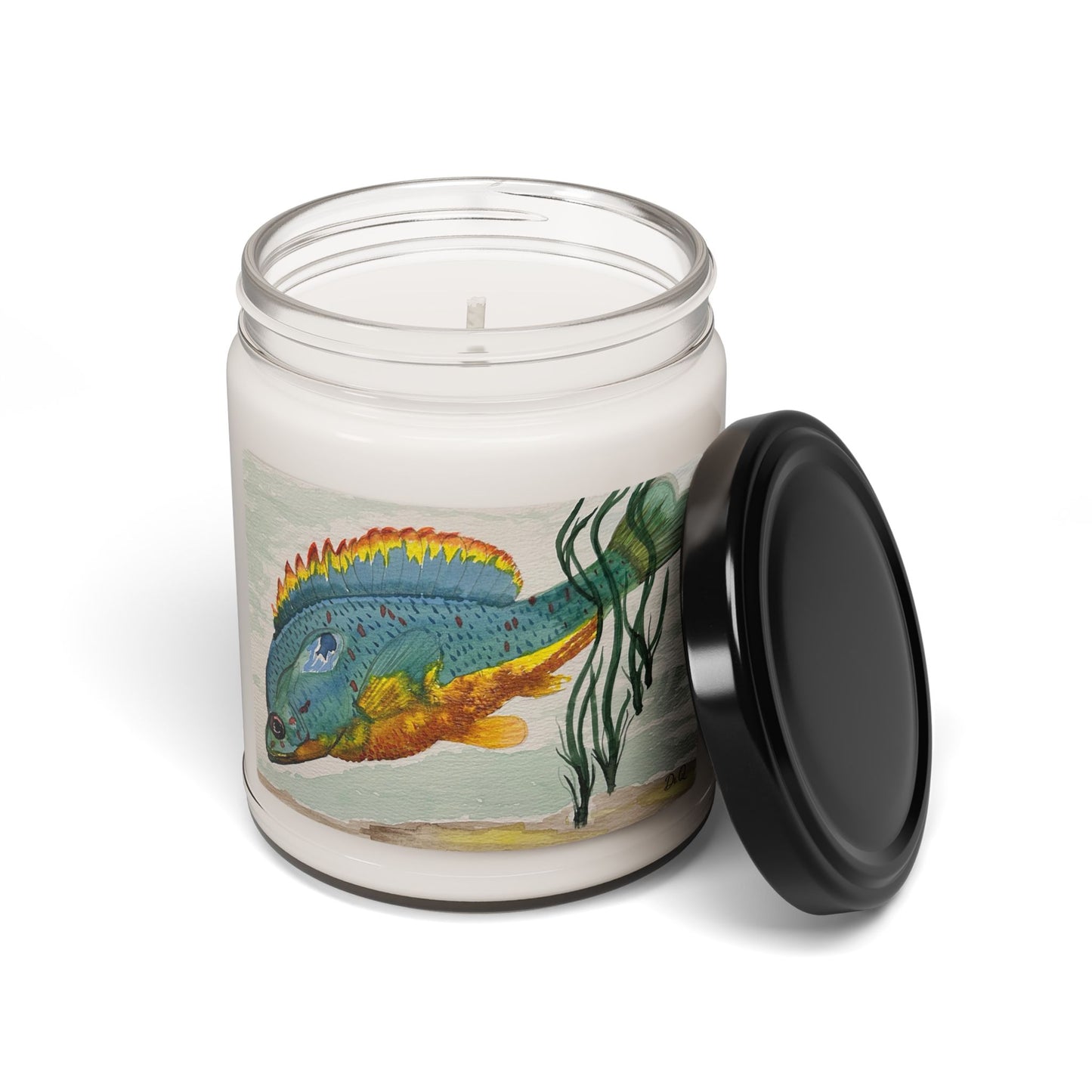 9oz Scented Soy Candle — Texas Sunfish Beach Ocean Scent