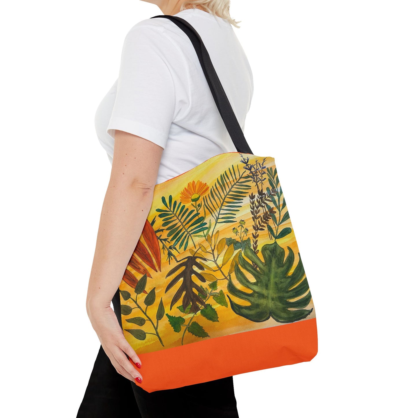 "Tropical Botanicals & Herbs" Tote Bag (AOP)