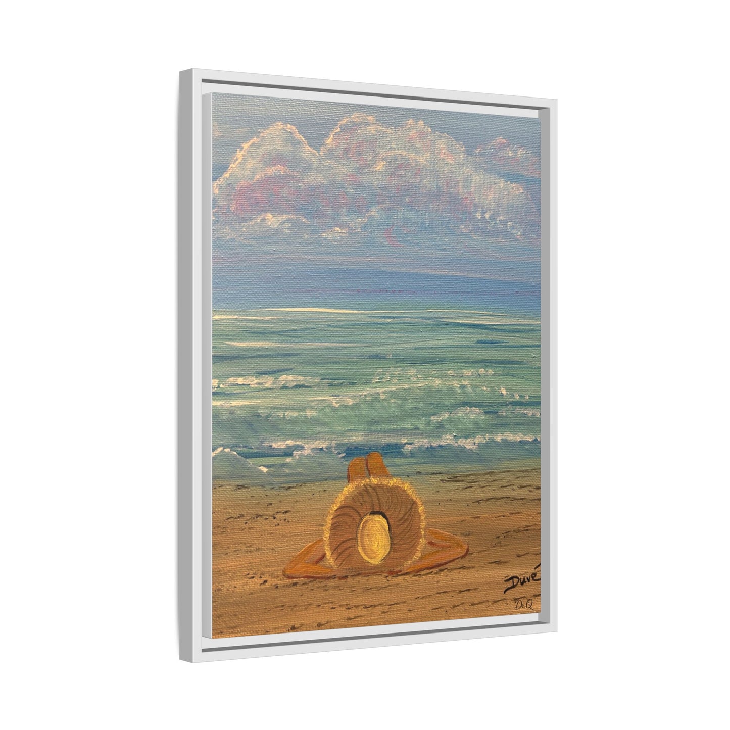 Canvas Print - 'Golden Rays' Beach Print