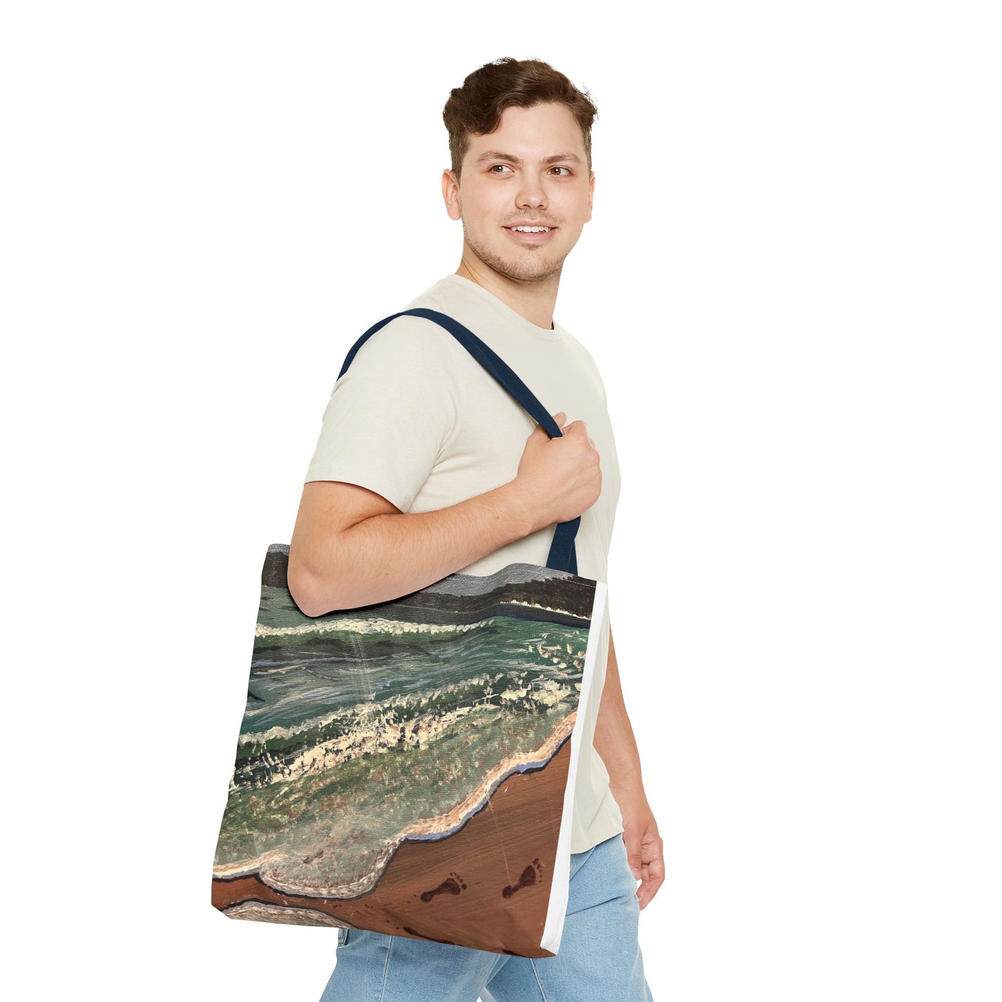 Walk on the Beach Tote Bag (AOP)