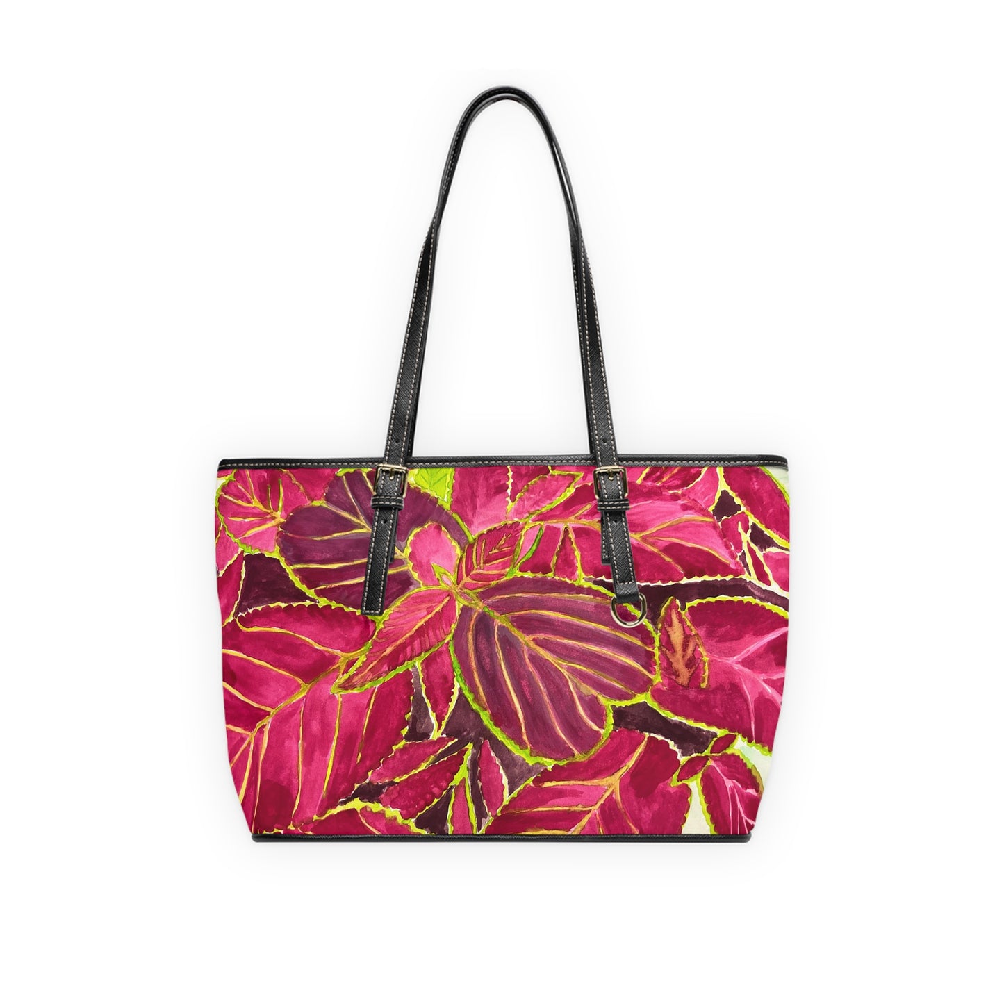 Beautiful Coleus PU Leather Shoulder Bag