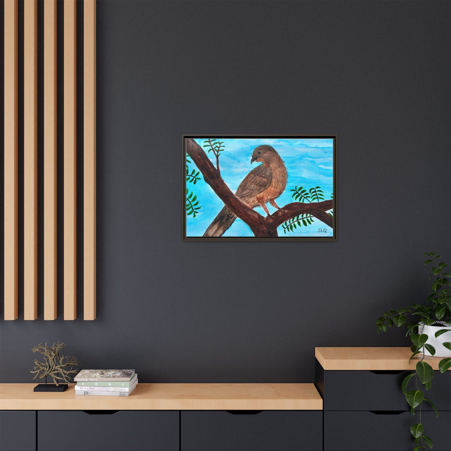 Chachalaca in the Scrubland Thicket - Watercolor Print