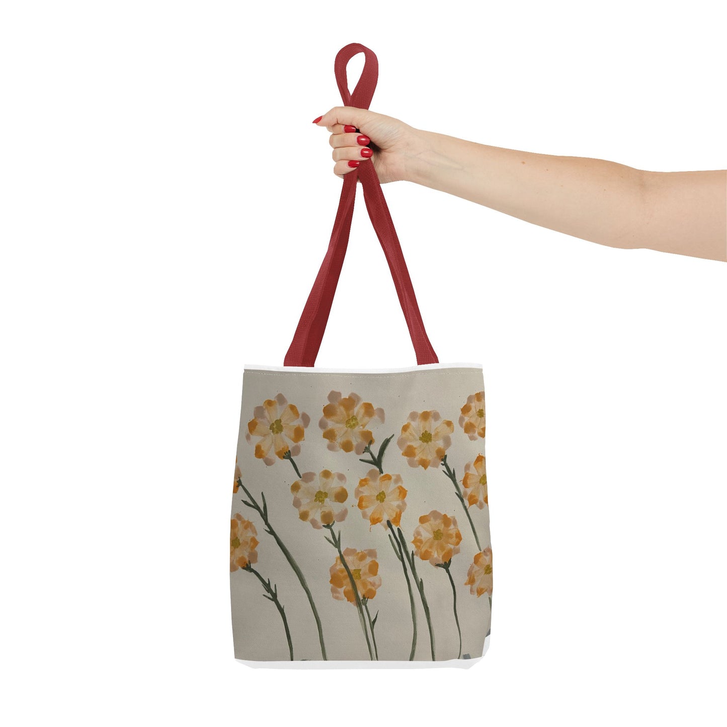 Yellow Orange Flowers Tote Bag (AOP)