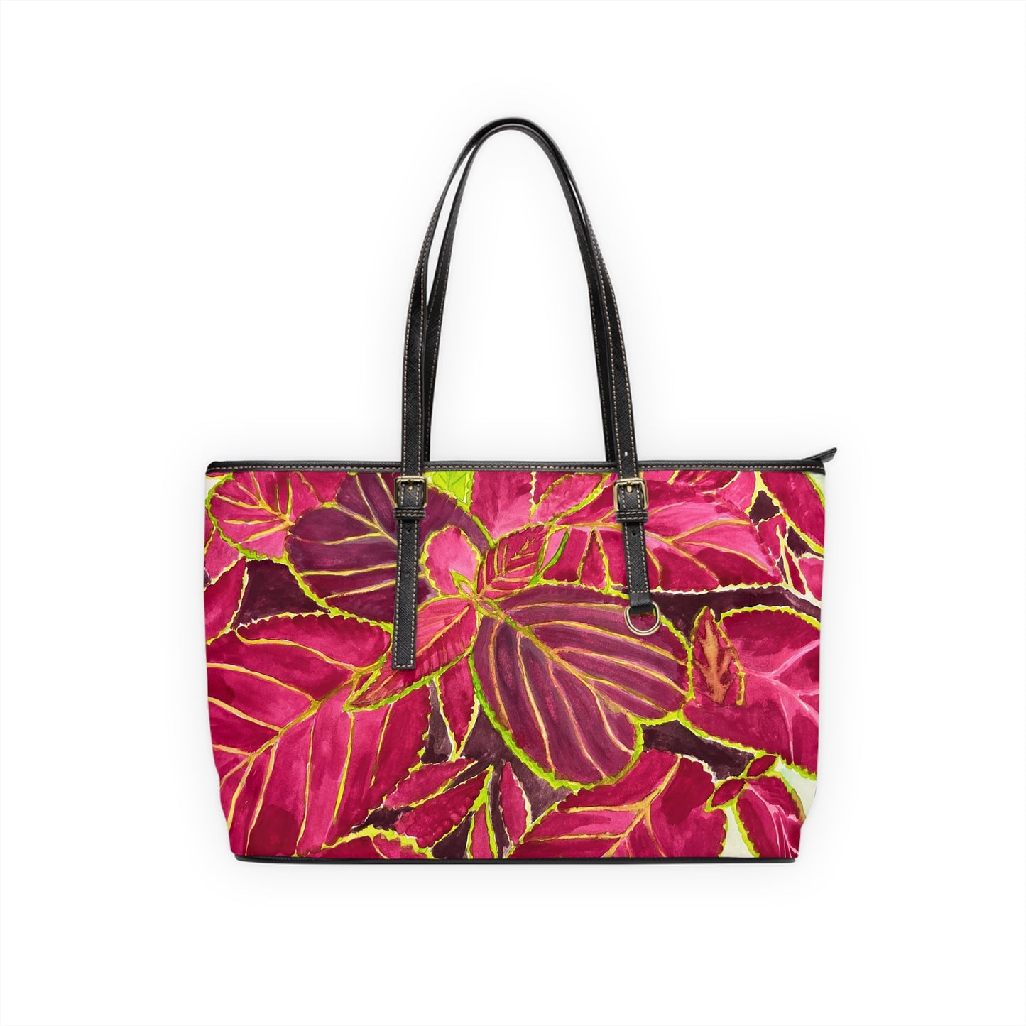 Beautiful Coleus PU Leather Shoulder Bag