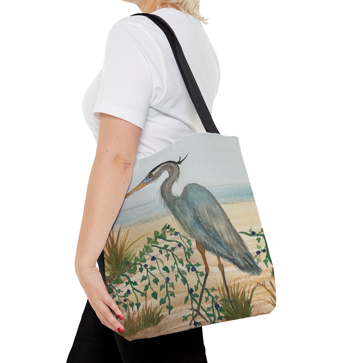 Blue Heron Juvenile Tote Bag (AOP)