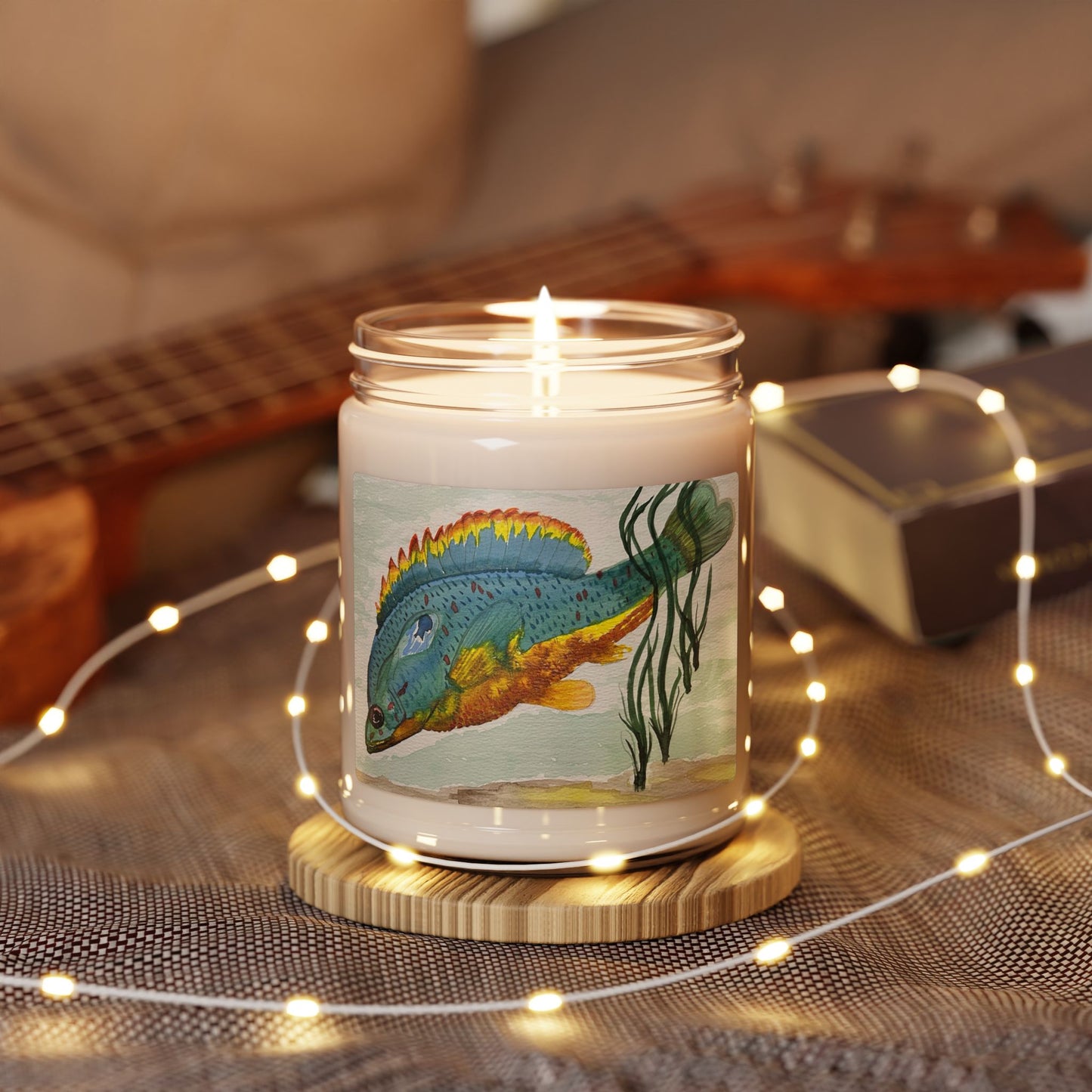 9oz Scented Soy Candle — Texas Sunfish Beach Ocean Scent