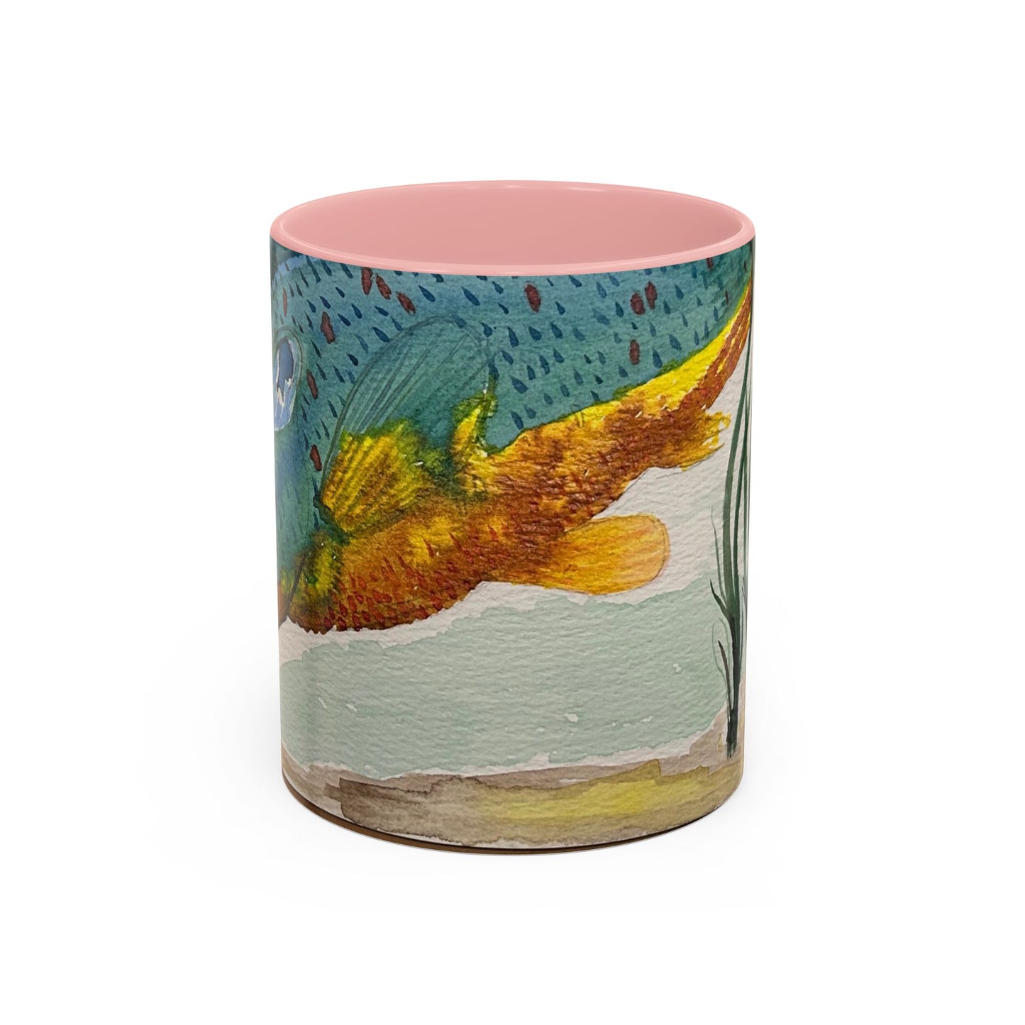 Texas Sunfish Accent Coffee Mug — Fishing Lake Lover Gift