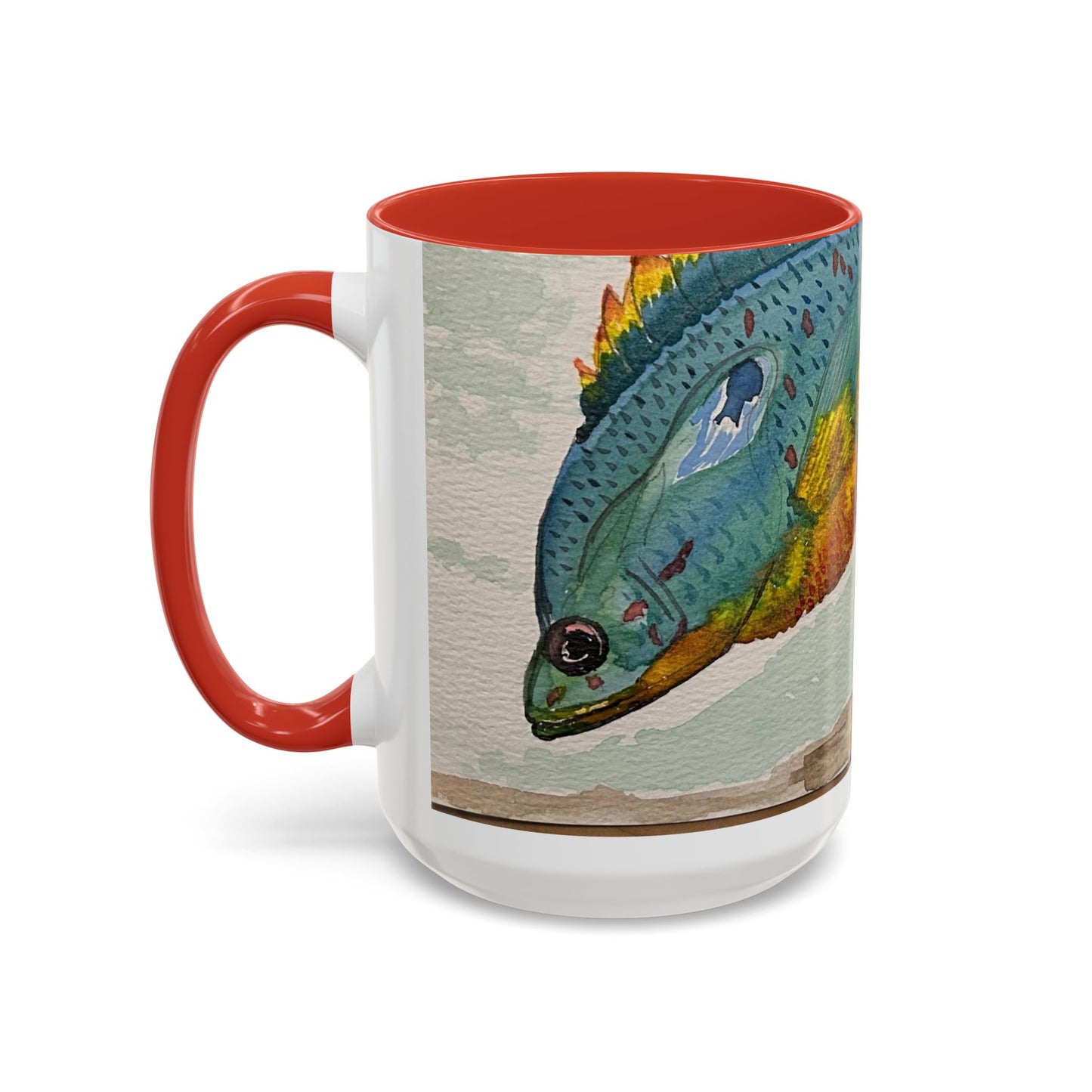 Texas Sunfish Accent Coffee Mug — Fishing Lake Lover Gift