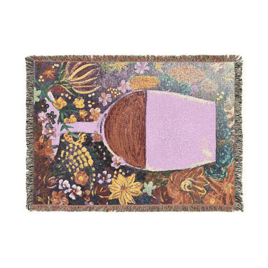 Glass of Red by Dr. Q - Woven Blanket