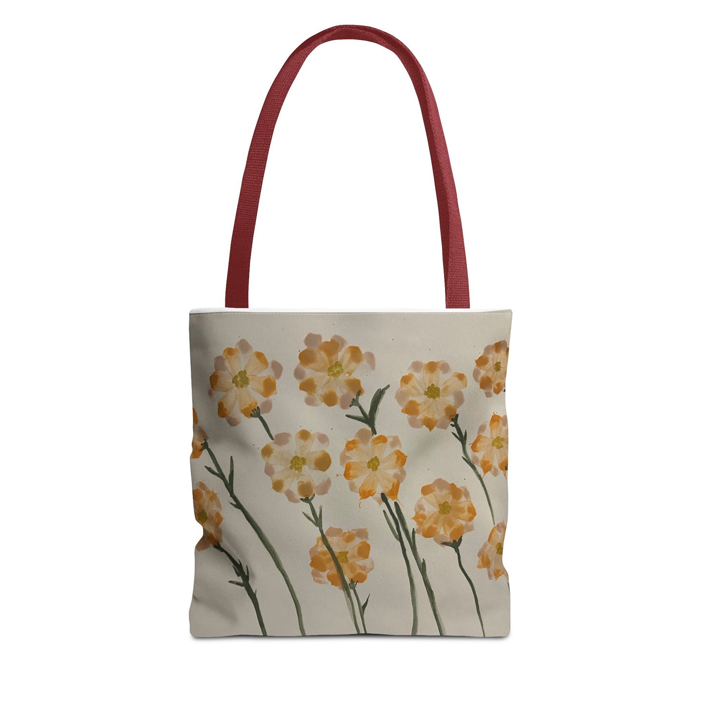 Yellow Orange Flowers Tote Bag (AOP)