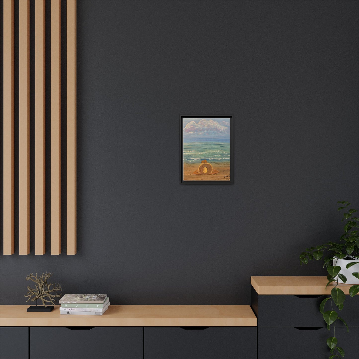 Canvas Print - 'Golden Rays' Beach Print