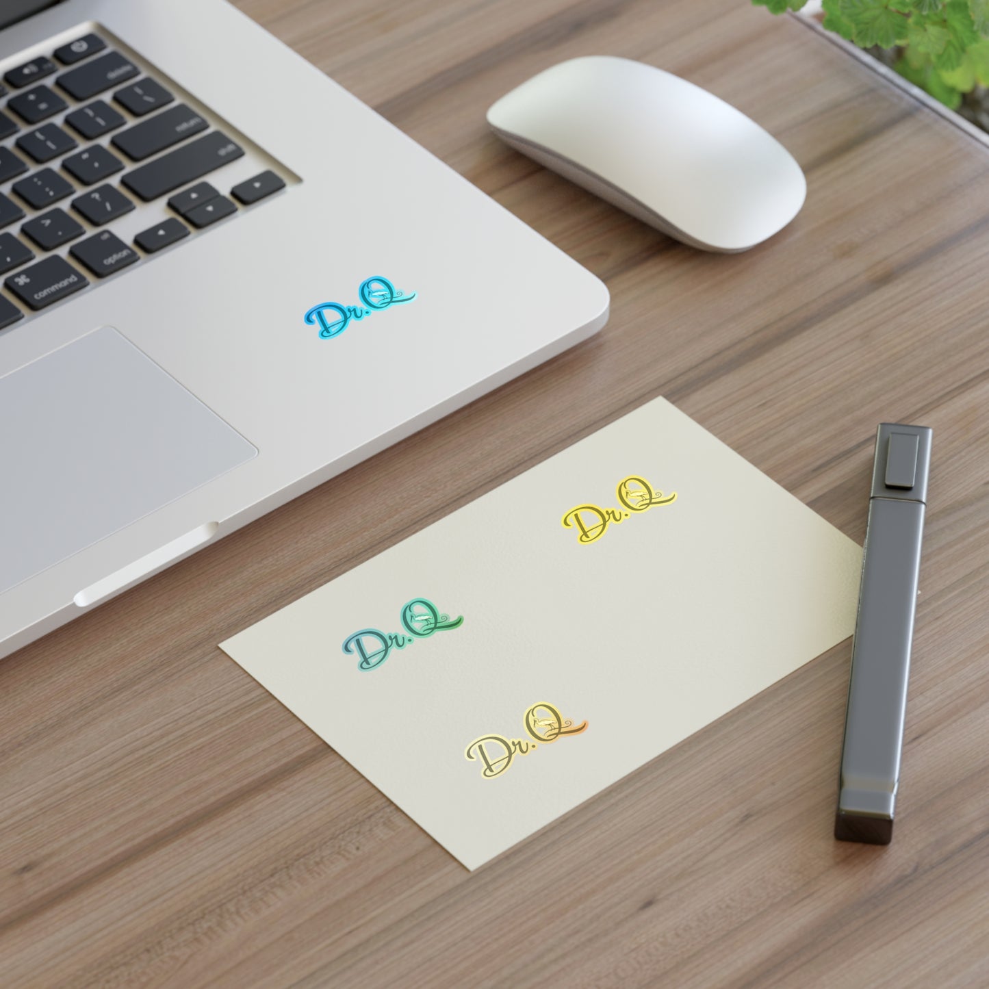 Dr. Q Decorative Sticker Sheet — Elegant Monogram Planner & Label Stickers