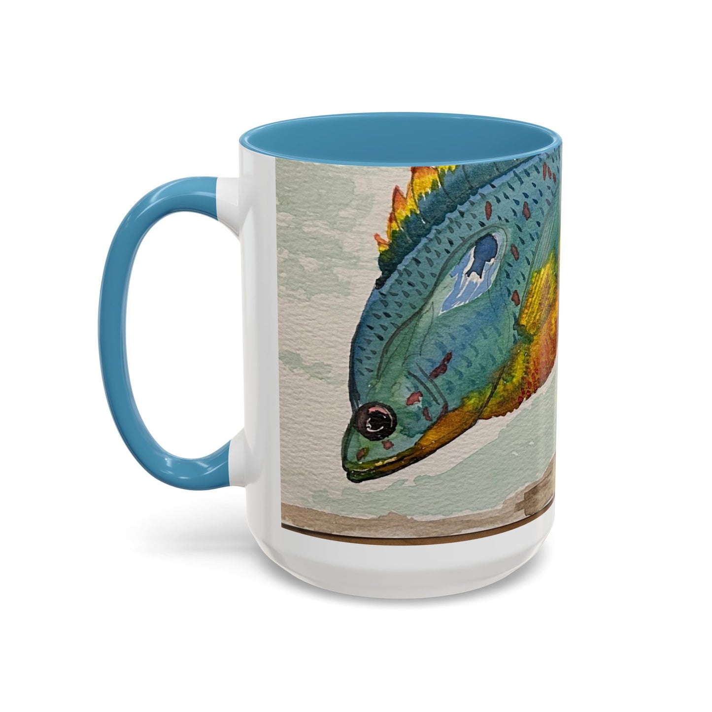 Texas Sunfish Accent Coffee Mug — Fishing Lake Lover Gift