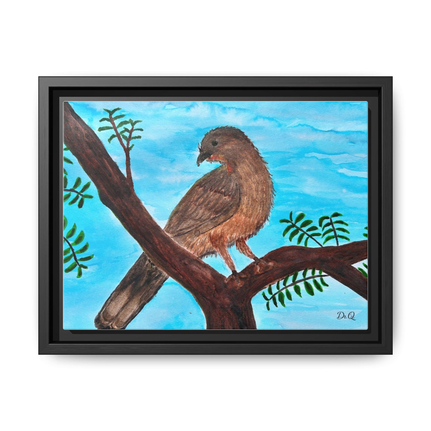 Chachalaca in the Scrubland Thicket - Watercolor Print