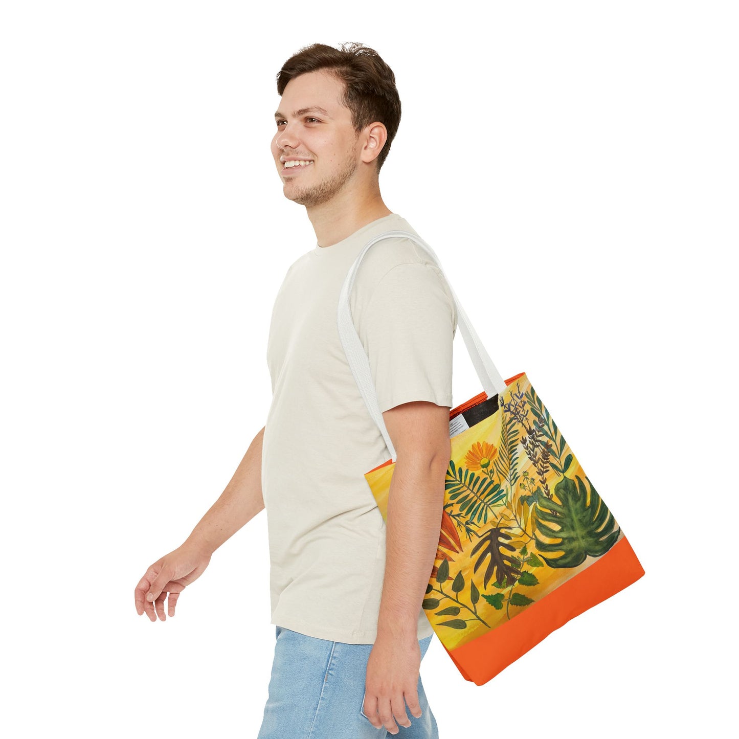 "Tropical Botanicals & Herbs" Tote Bag (AOP)