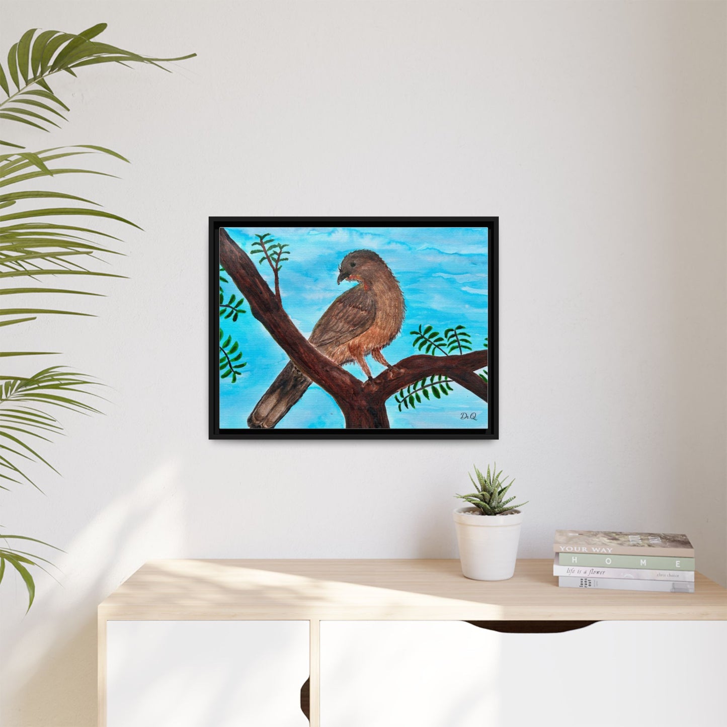 Chachalaca in the Scrubland Thicket - Watercolor Print