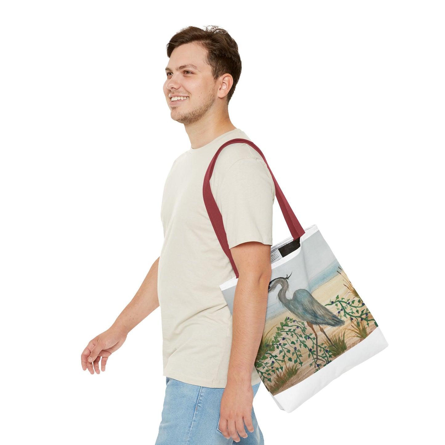 Blue Heron Juvenile Tote Bag (AOP)