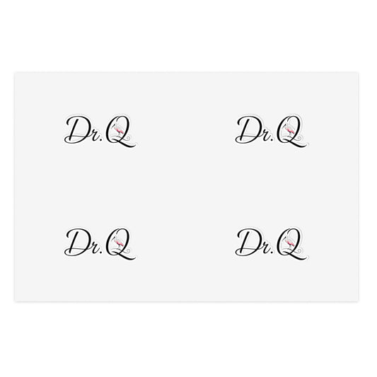 Dr. Q Decorative Sticker Sheet — Elegant Monogram Planner & Label Stickers