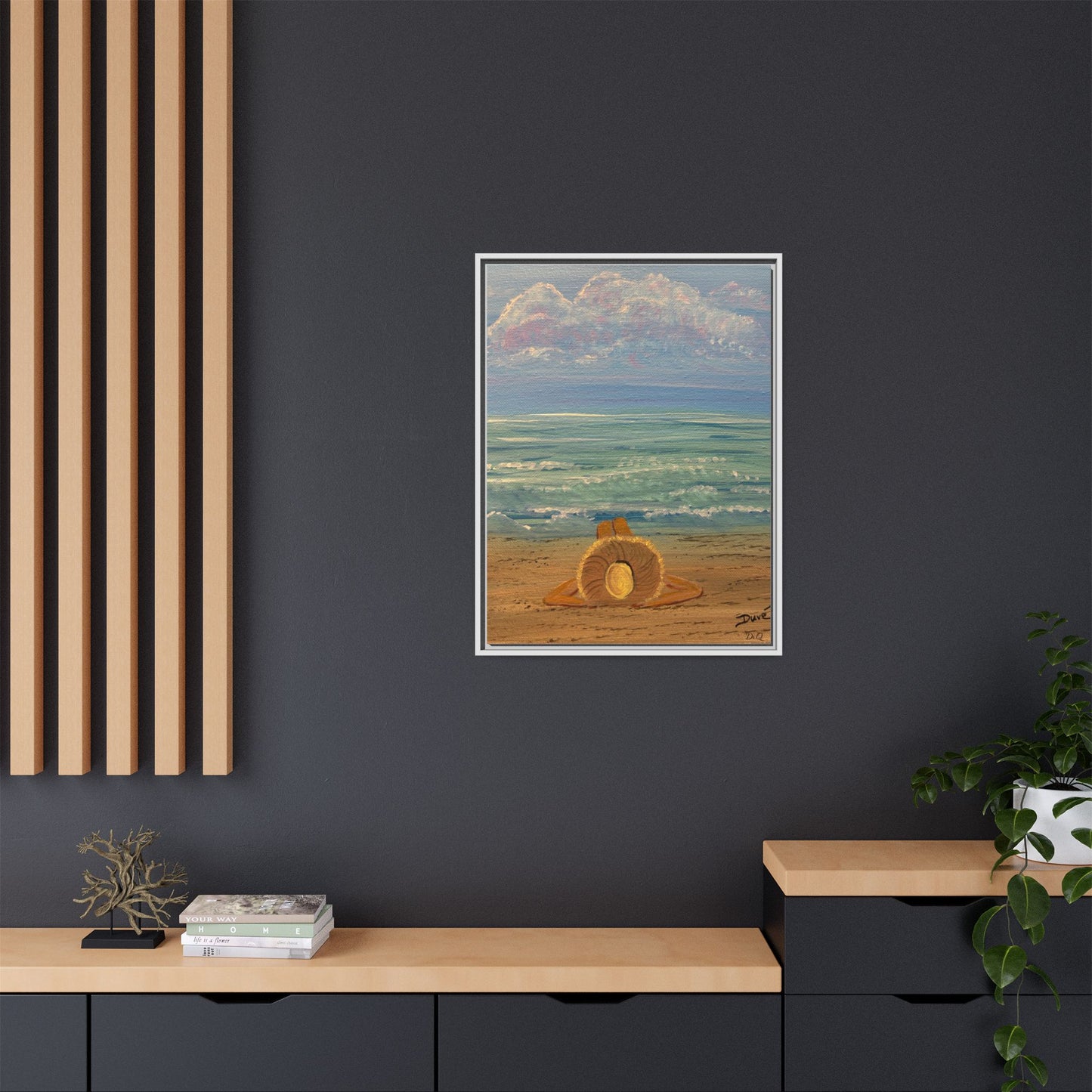 Canvas Print - 'Golden Rays' Beach Print