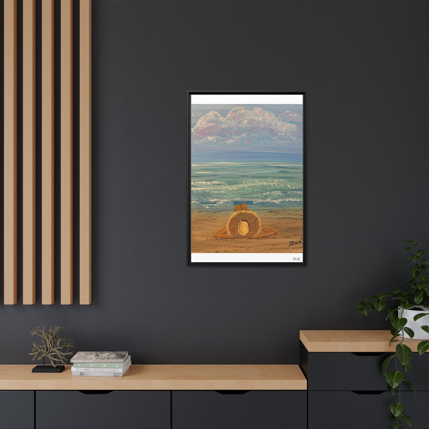 Canvas Print - 'Golden Rays' Beach Print