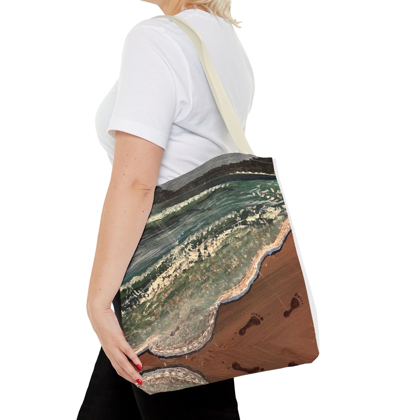 Walk on the Beach Tote Bag (AOP)