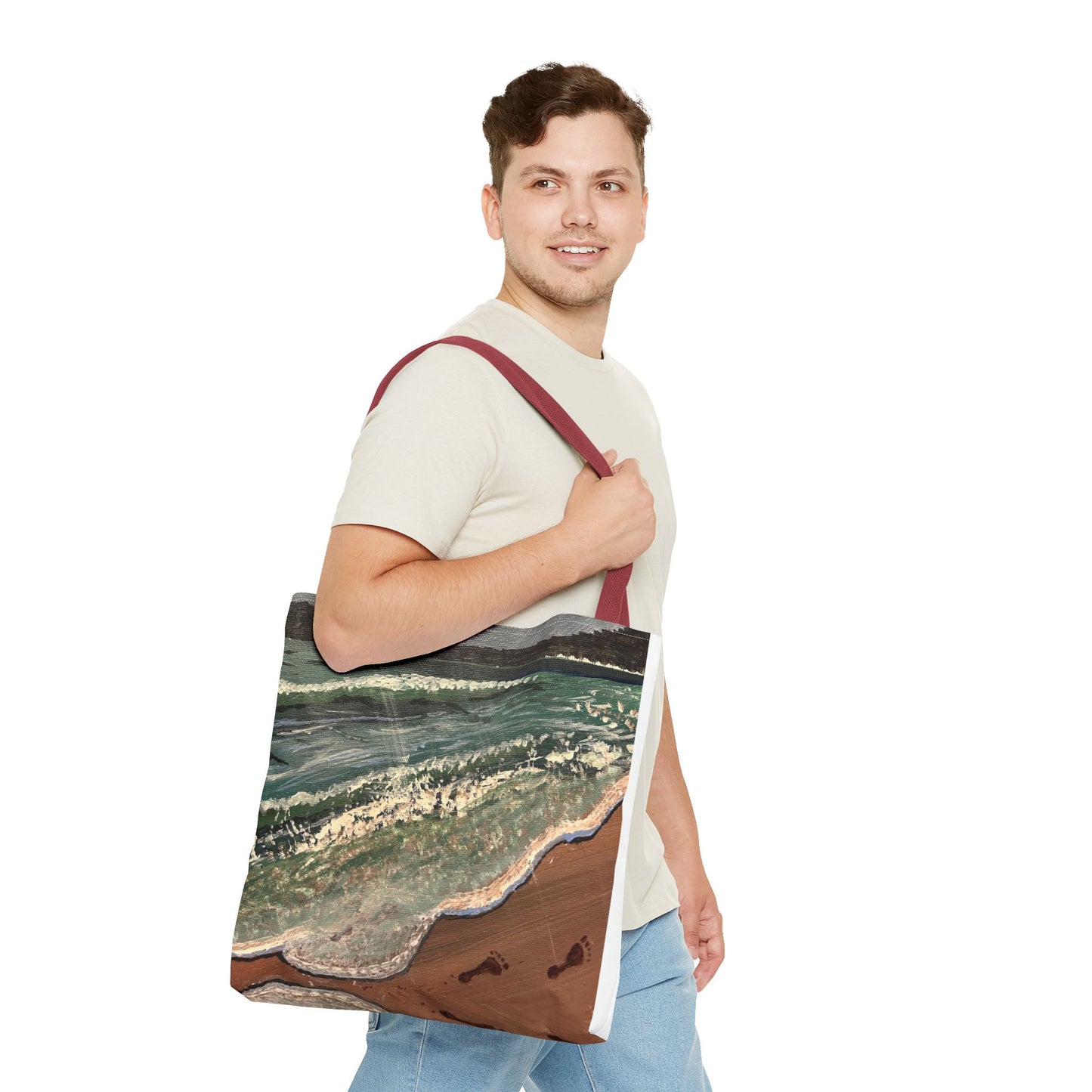 Walk on the Beach Tote Bag (AOP)