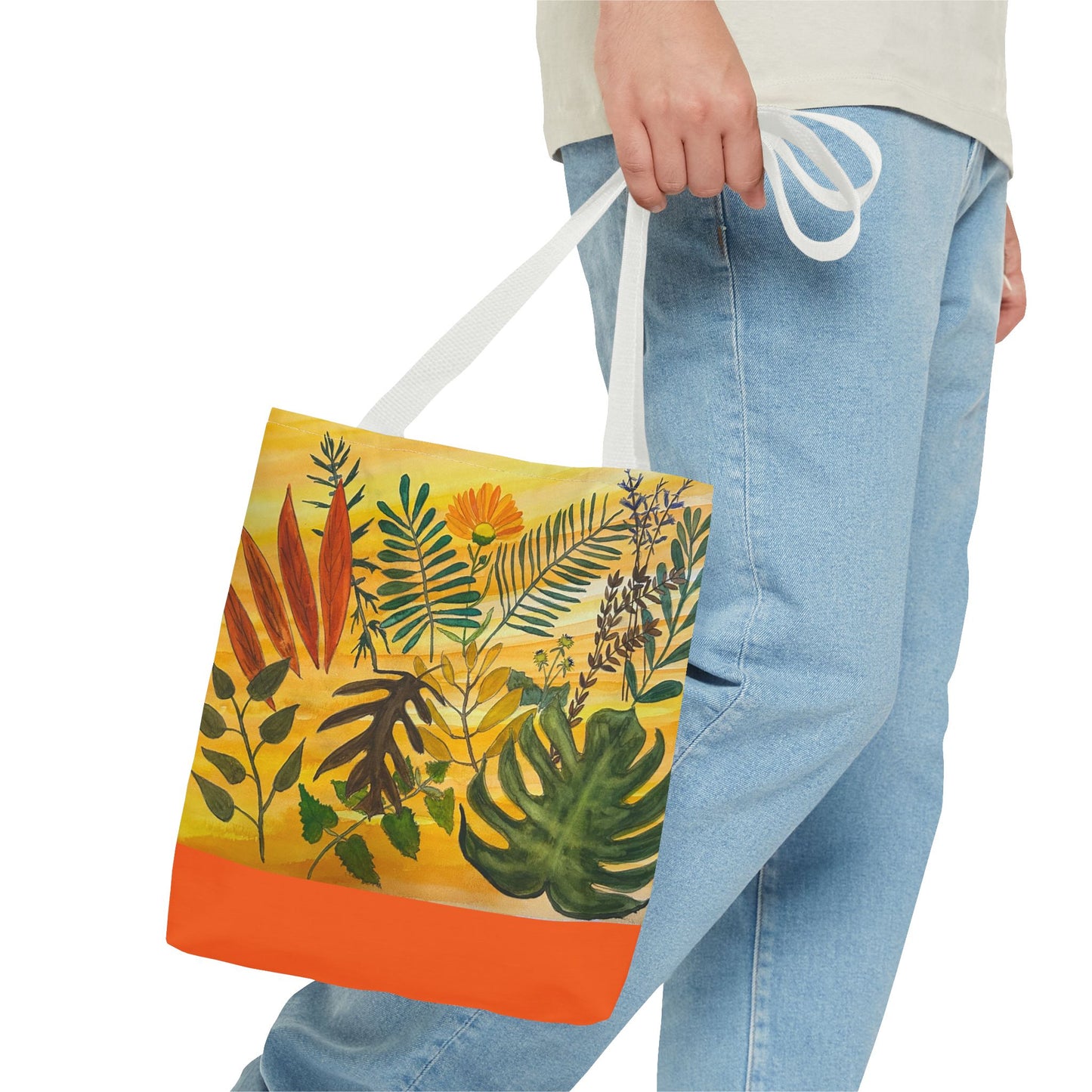 "Tropical Botanicals & Herbs" Tote Bag (AOP)