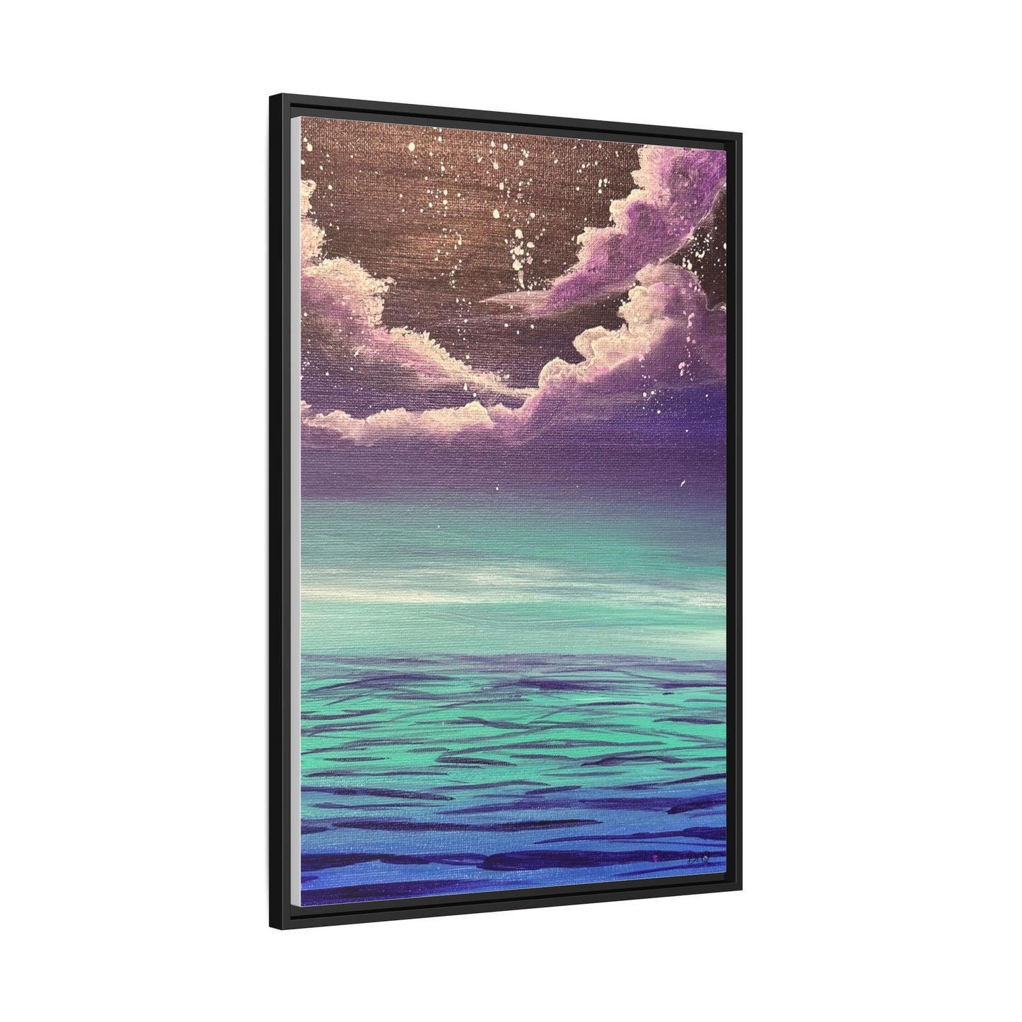 Night Sky Matte Canvas, Framed (Multi-color)