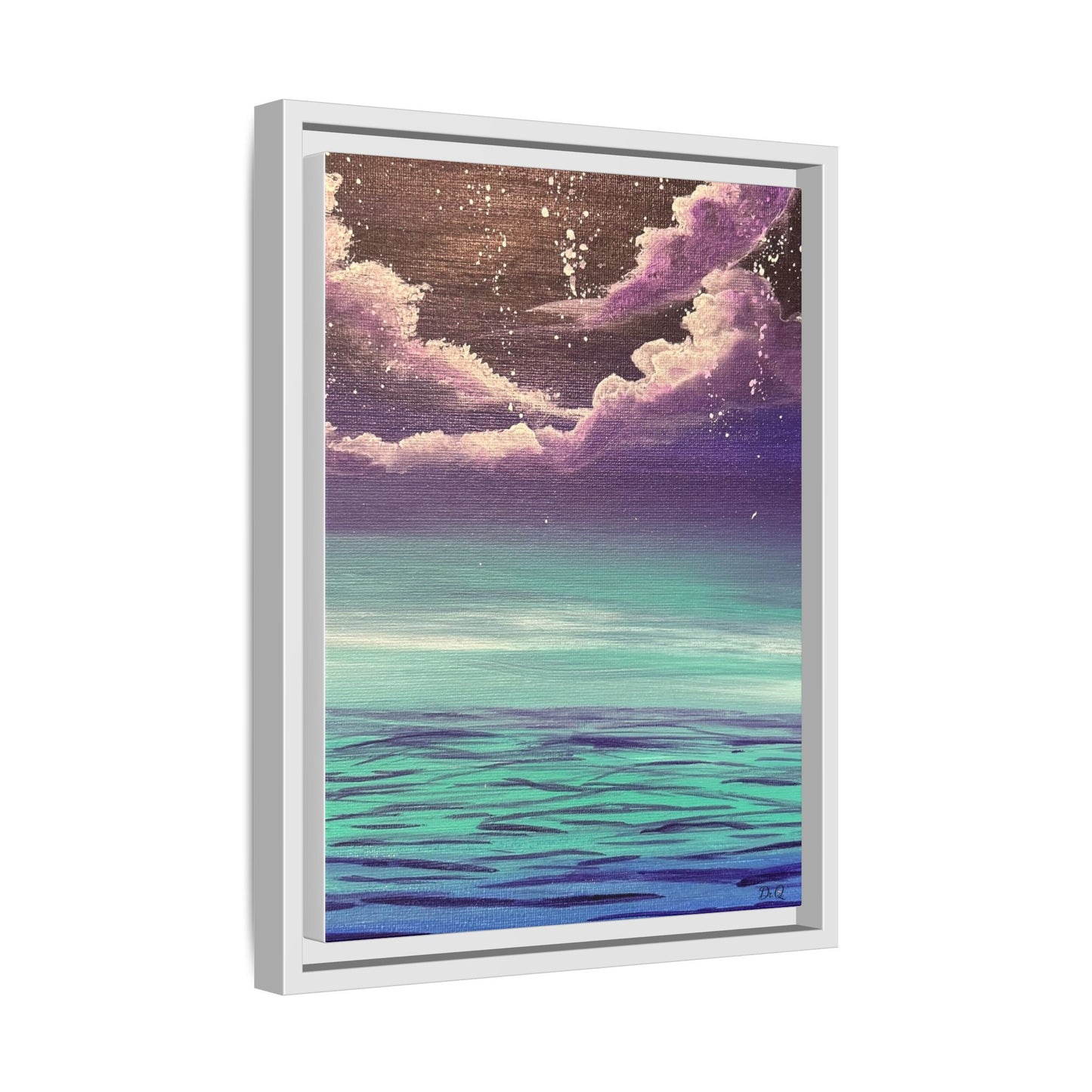 Night Sky Matte Canvas, Framed (Multi-color)