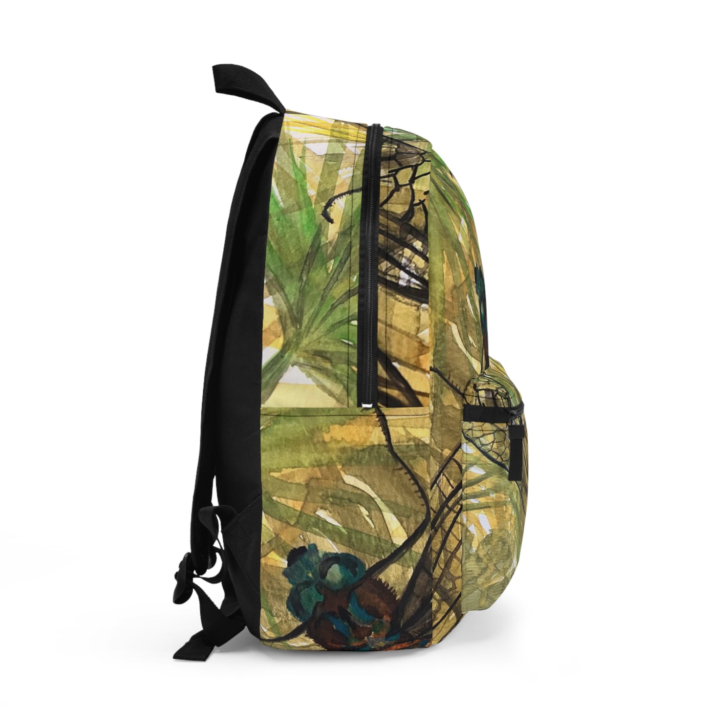Dragonfly Art Backpack — Nature-Inspired Watercolor Bag