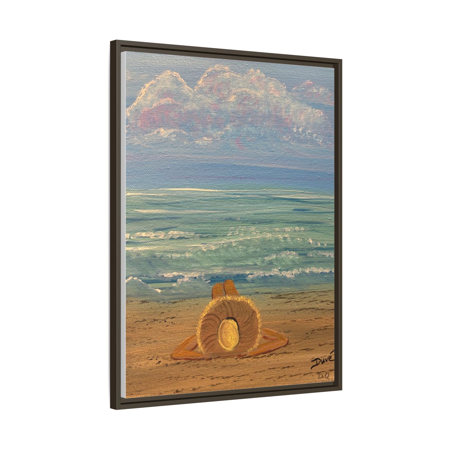Canvas Print - 'Golden Rays' Beach Print