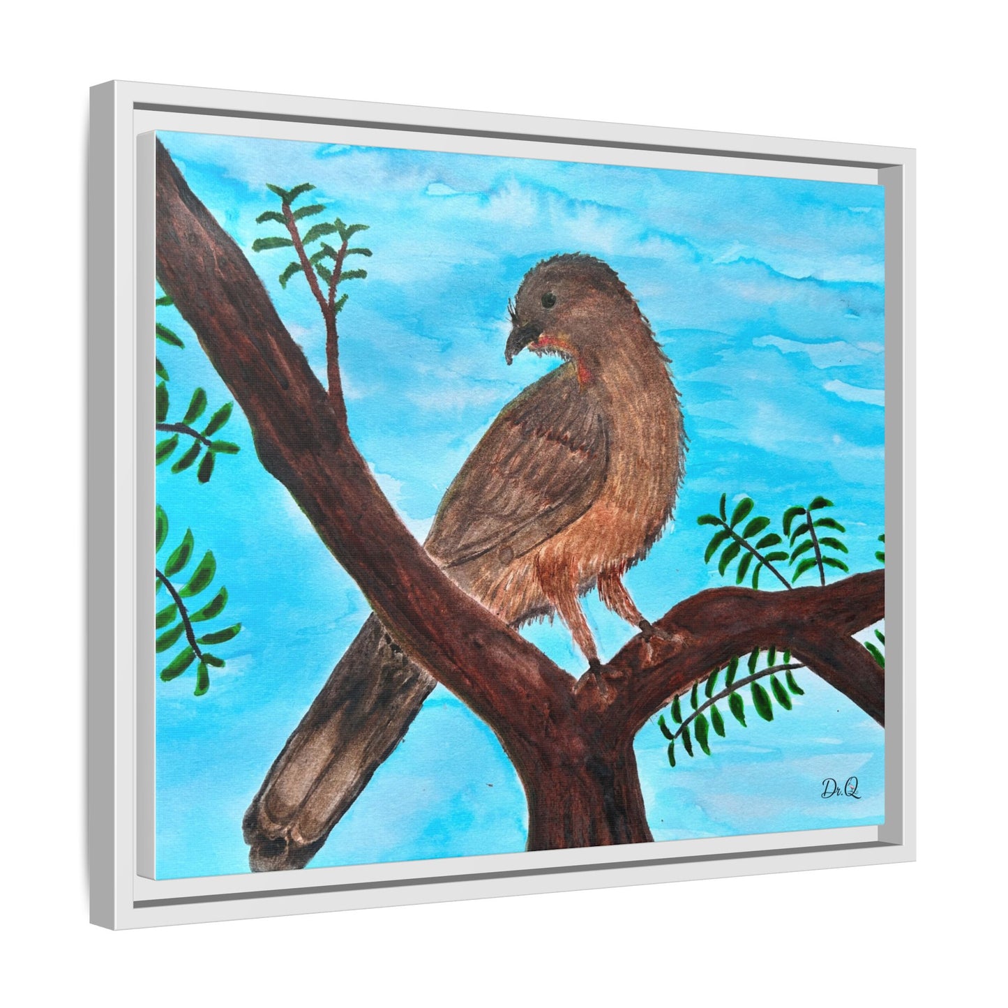 Chachalaca in the Scrubland Thicket - Watercolor Print