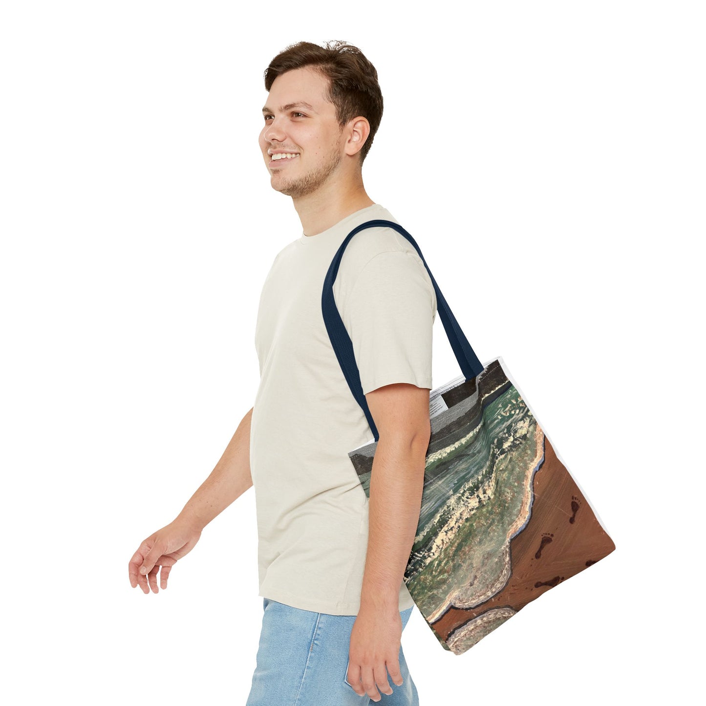Walk on the Beach Tote Bag (AOP)