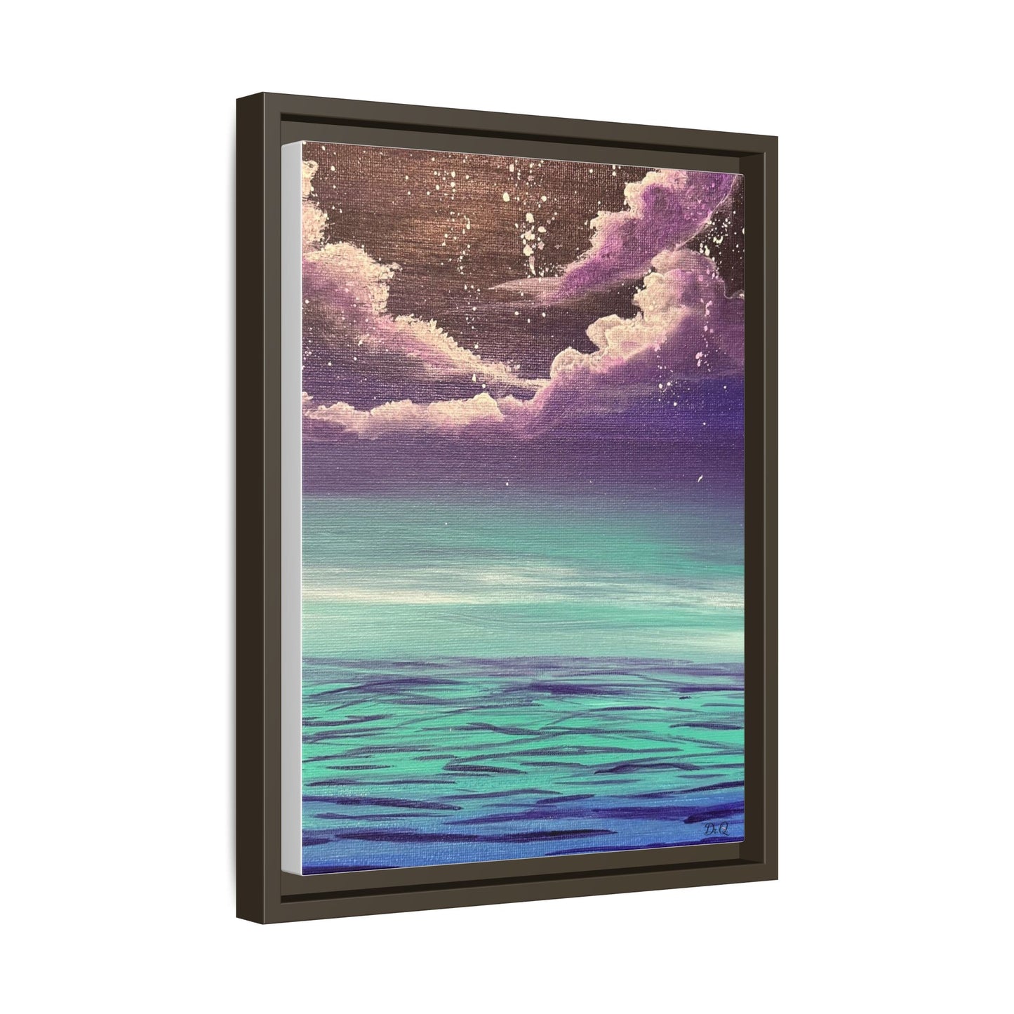 Night Sky Matte Canvas, Framed (Multi-color)