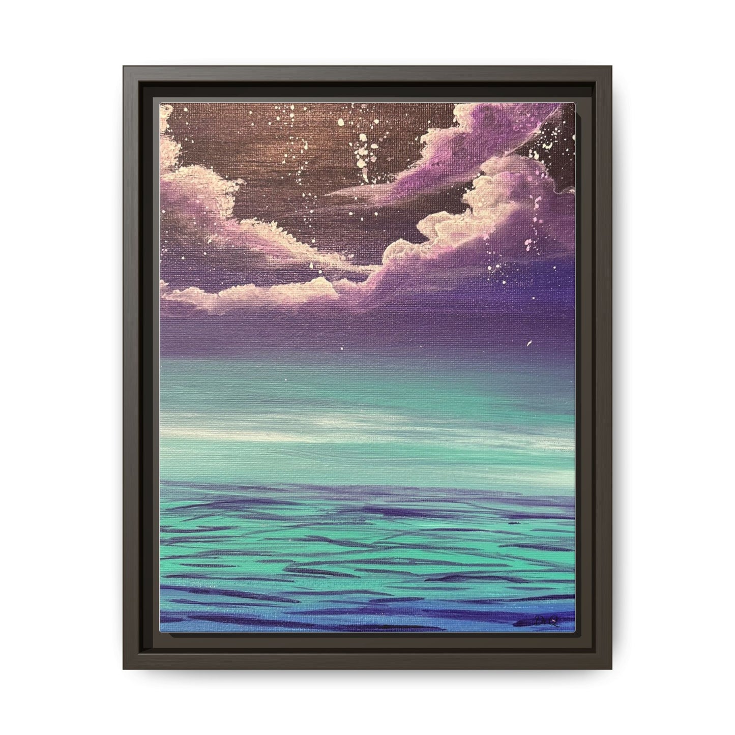 Night Sky Matte Canvas, Framed (Multi-color)