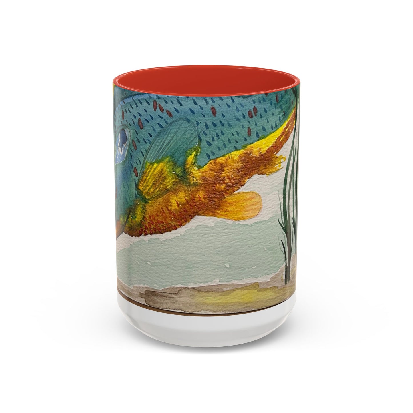 Texas Sunfish Accent Coffee Mug — Fishing Lake Lover Gift