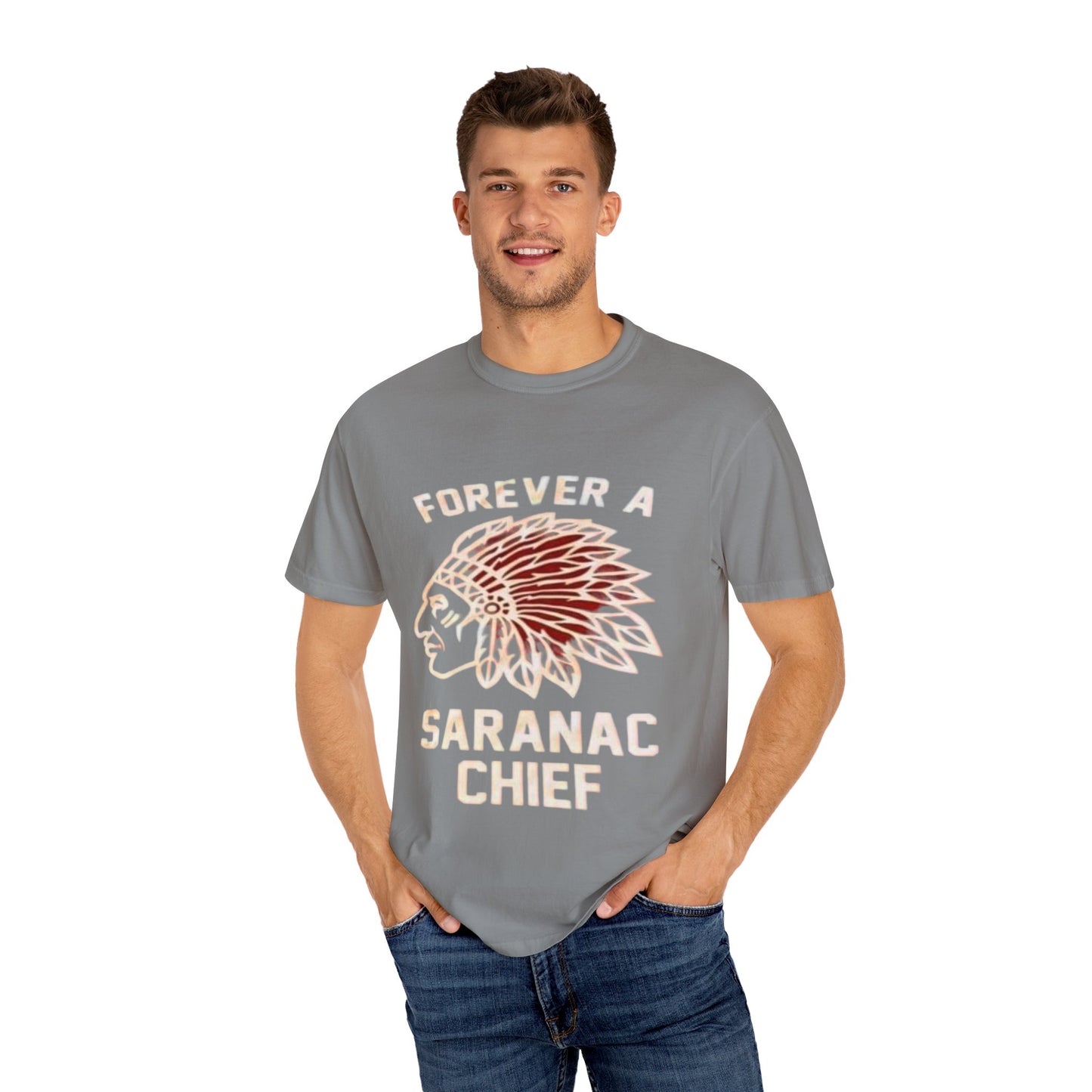 Forever a Saranac Chief Unisex Garment-Dyed T-shirt