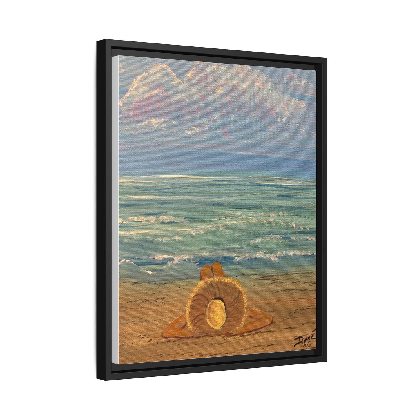 Canvas Print - 'Golden Rays' Beach Print