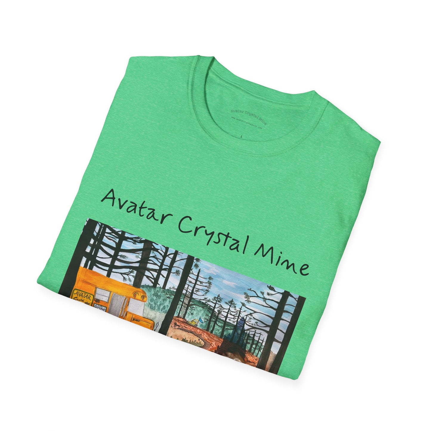 "Avatar Crystal Mine" Mother Nature-Inspired Graphic Tee, Cozy Casual Style for Nature Lovers, Perfect Gift for Earth Day, Hiking, Camping, and Everyday Wear