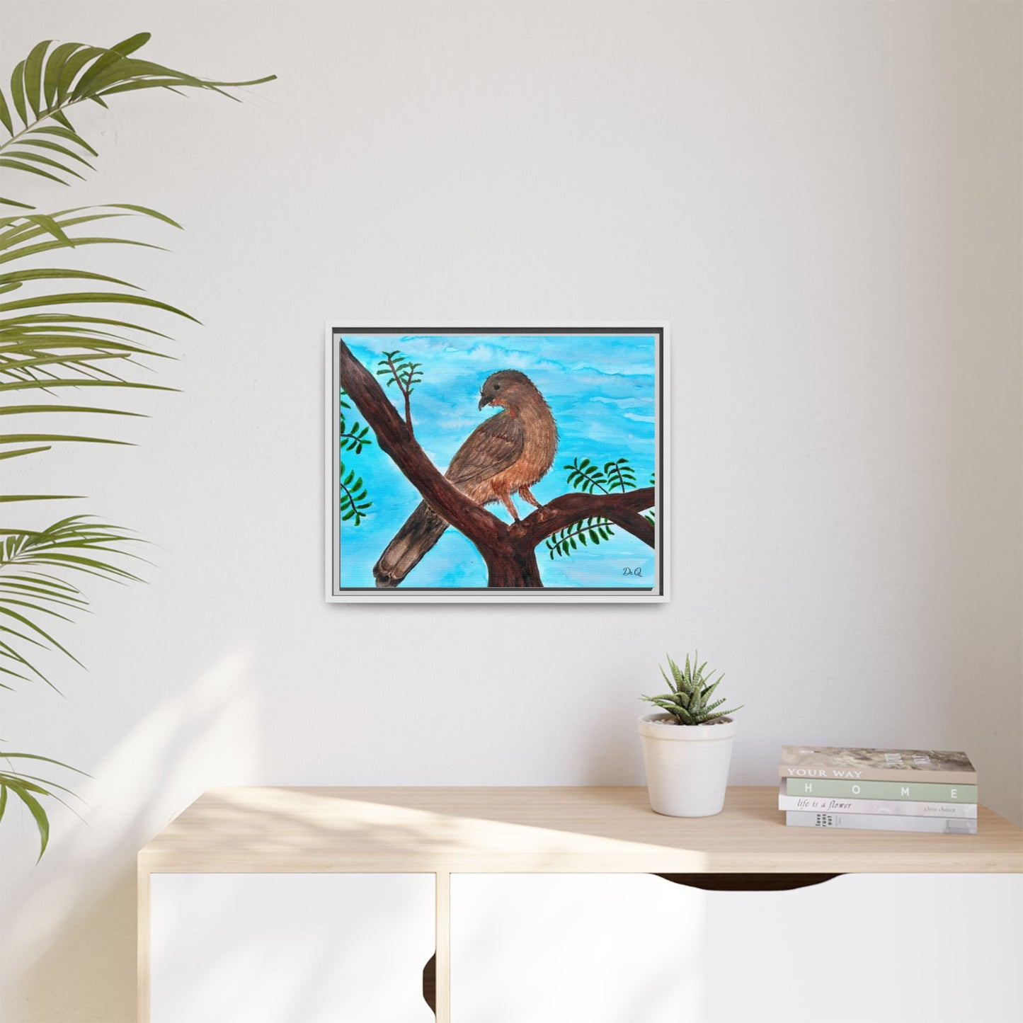 Chachalaca in the Scrubland Thicket - Watercolor Print